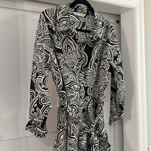 NWOT Zara BELTED PRINTED DRESS - Picture 3 of 8